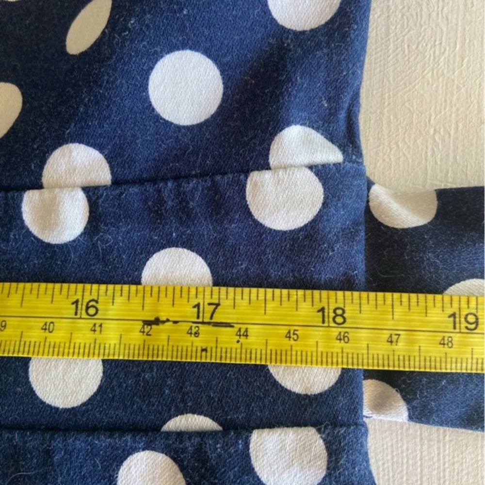 Caroline Morgan navy and white polka dot fit n flare 50s style mini dress Size16 - Picture 12 of 15